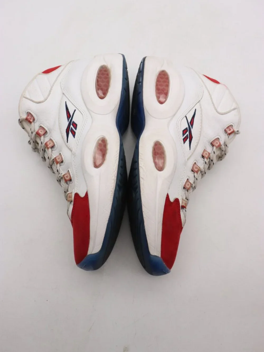 Reebok Question Mid 'Red Toe 25th anniversary' Men's size 10 Sneakers FY1018